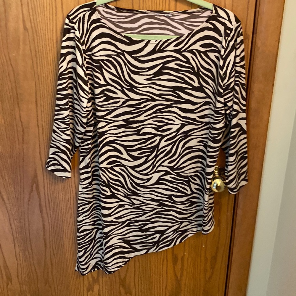 Zebra print shirt/dress